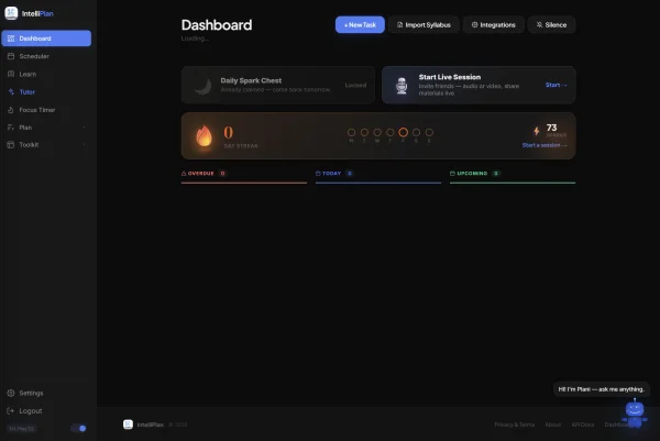 Intelliplan — raw screenshot