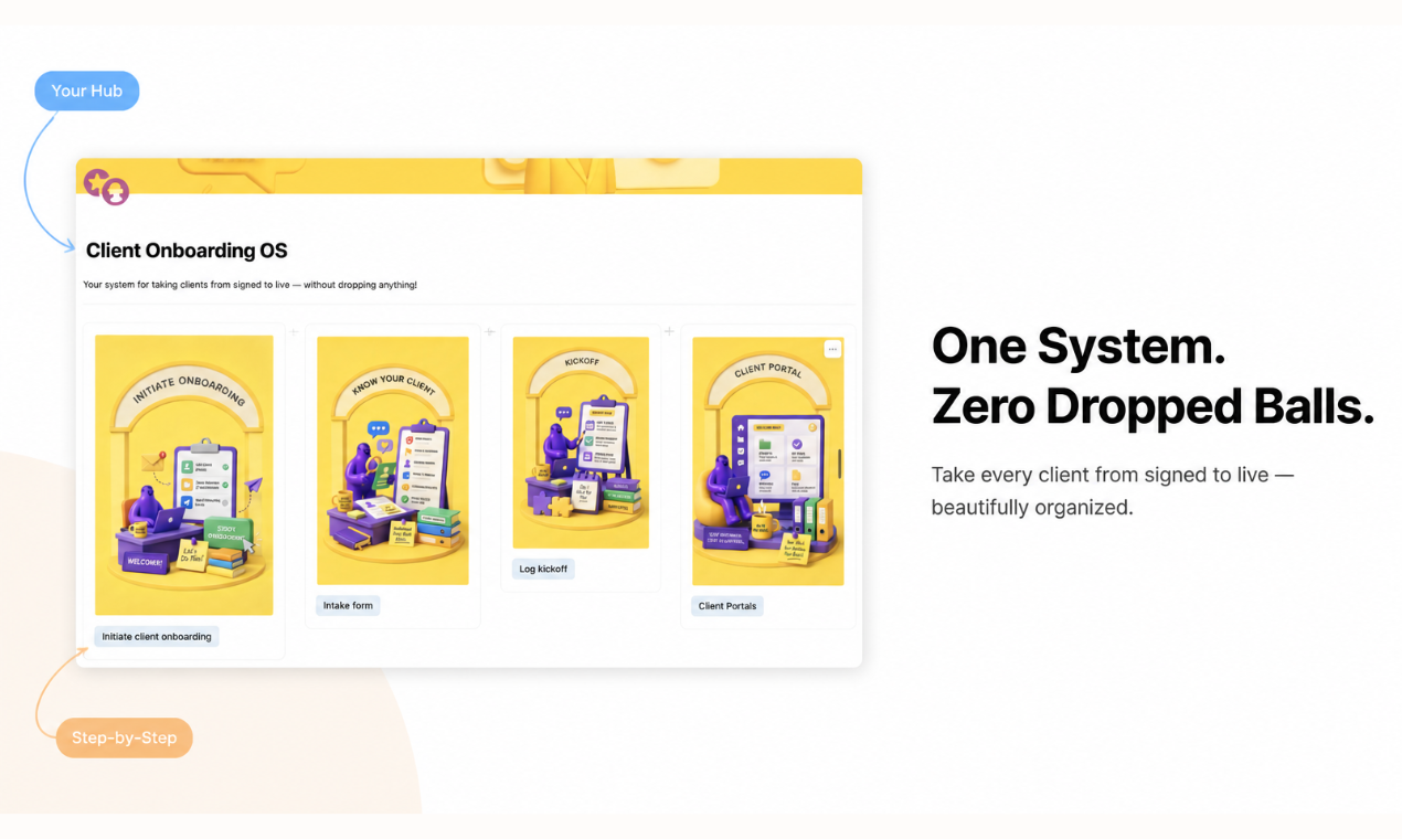 The same screenshot turned into an annotated feature card with a callout, headline, and labeled UI element